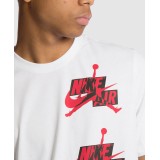 JORDAN M J JM CLASSICS SS CREW CN3323-100 Λευκό Εικόνα 1