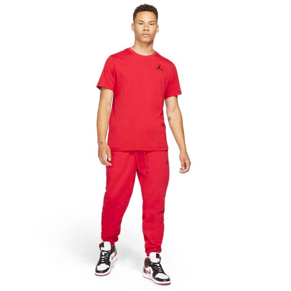 JORDAN M J JUMPMAN EMB SS CREW DC7485-687 Red