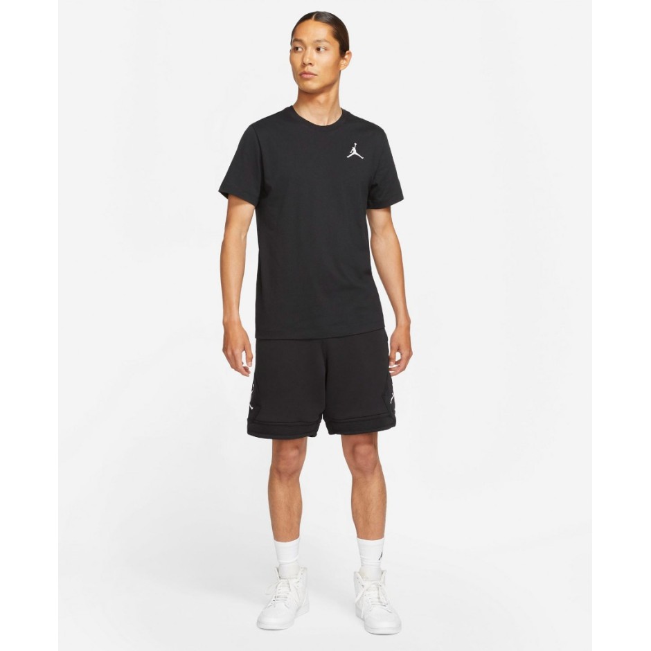JORDAN M J JUMPMAN EMB SS CREW DC7485-010 Black