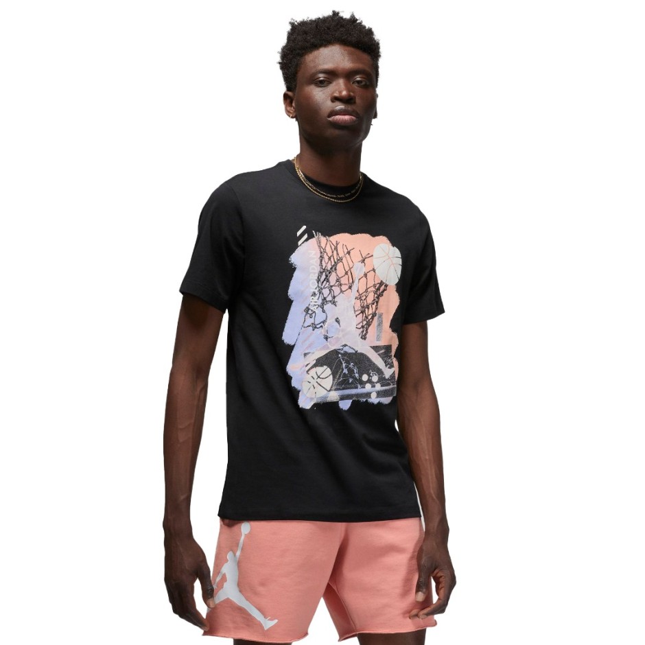 JORDAN M J BRAND GFX SS CREW 1 DM1422-010 Black