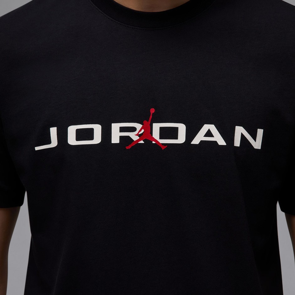 Ανδρική Κοντομάνικη Μπλούζα Μαύρη - Jordan Air