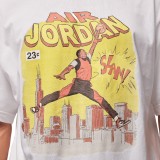 Ανδρική Κοντομάνικη Μπλούζα Λευκή - Jordan Comic Εικόνα 1