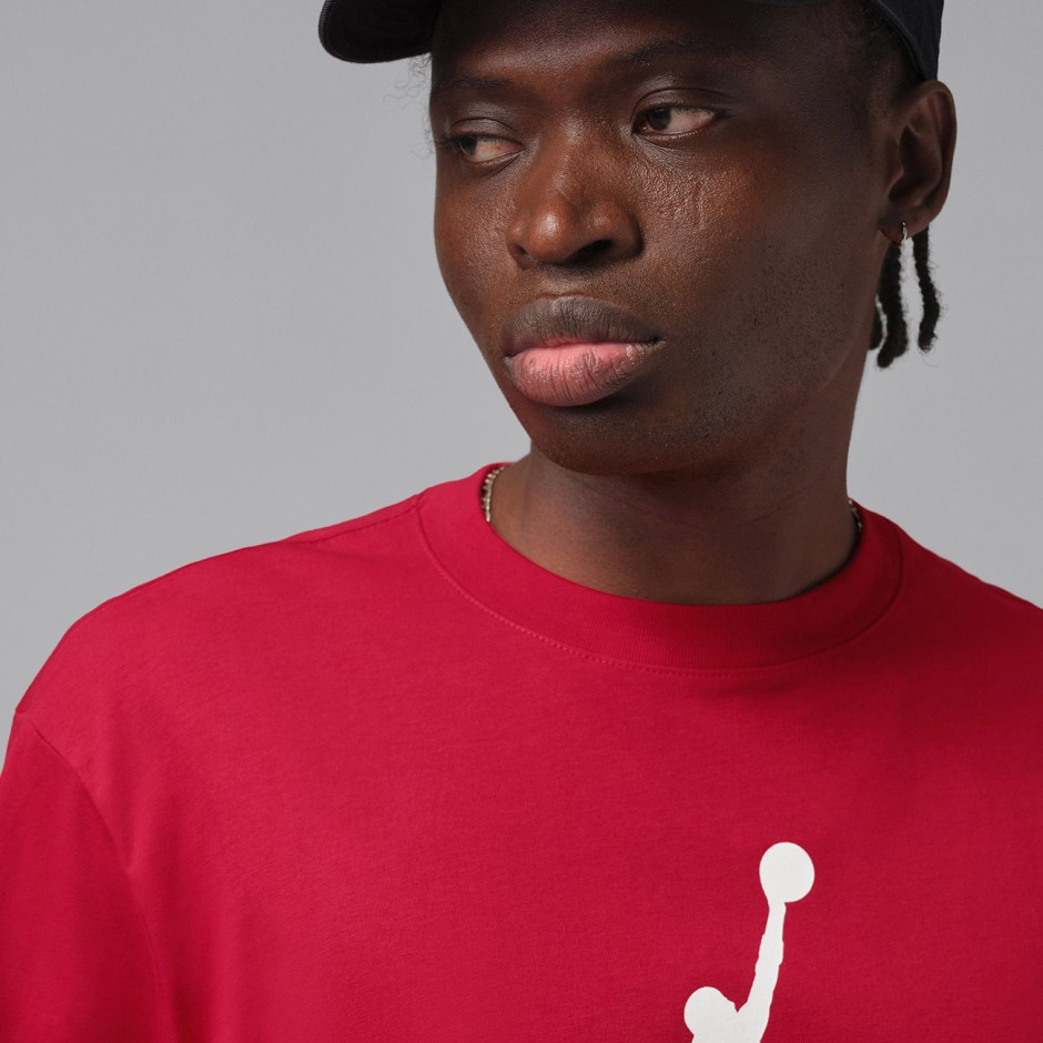 Ανδρική Κοντομάνικη Μπλούζα Κόκκινη - Jordan