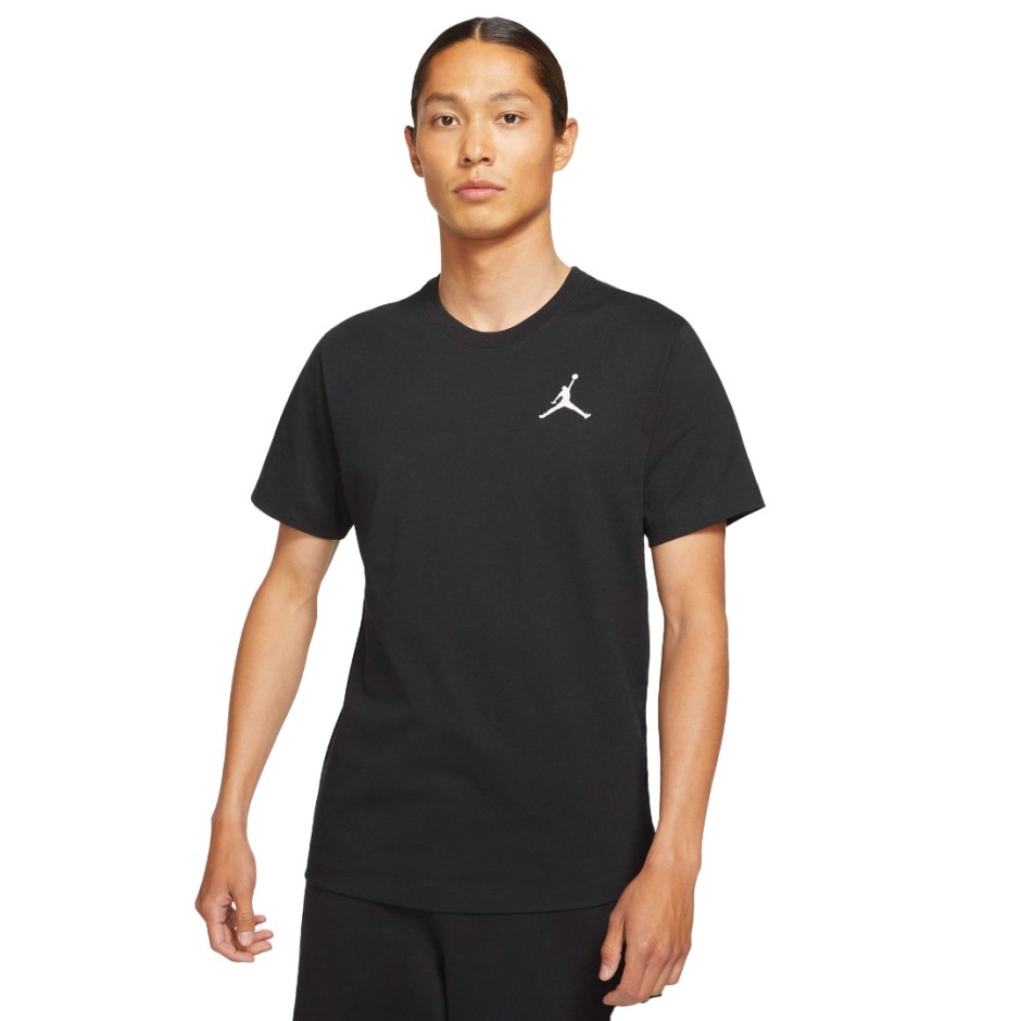JORDAN M J JUMPMAN EMB SS CREW DC7485-010 Black