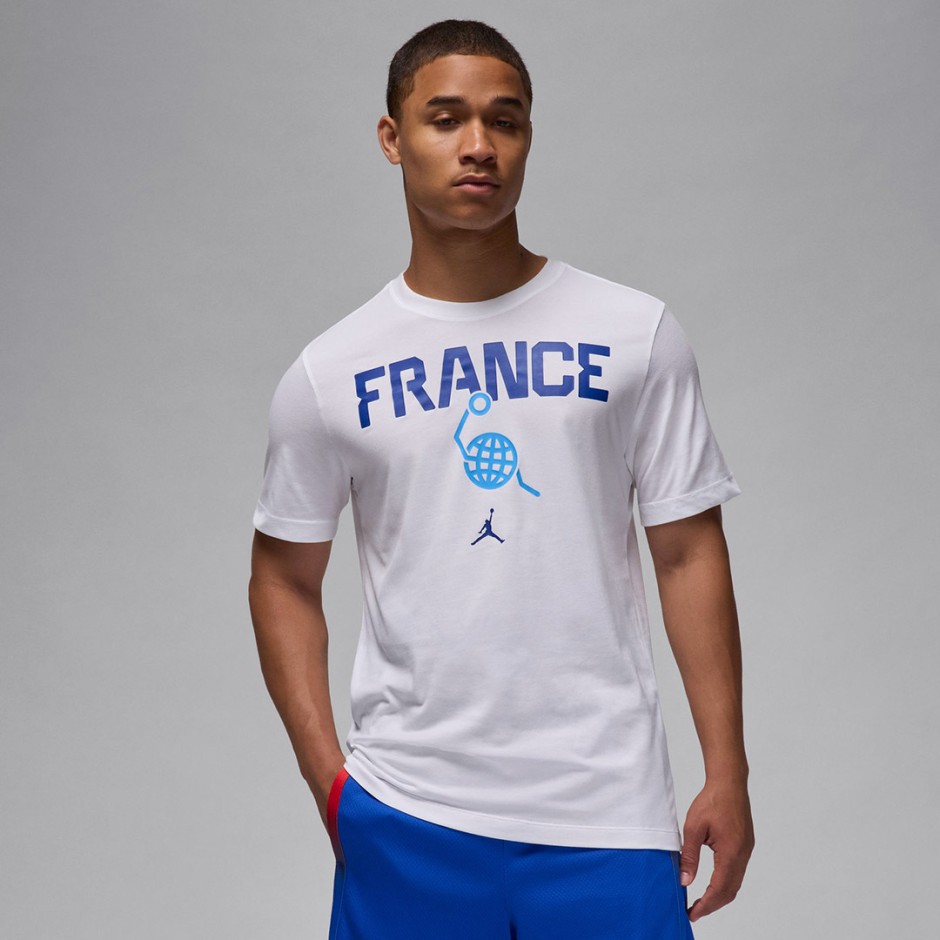 JORDAN FRA 24 M SS TEAM TEE OLY24 FQ3663-100 White