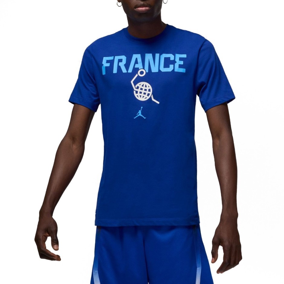 JORDAN FRA 24 M SS TEAM TEE OLY24 FQ3663-417 Royal Blue