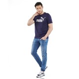 PUMA ESS LOGO TEE 586666-06 Blue Image 1
