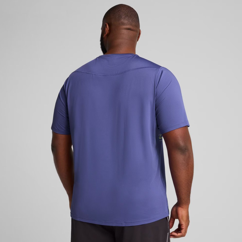 PUMA M RUN GRAPHIC MESH TEE 526631-46 Blue