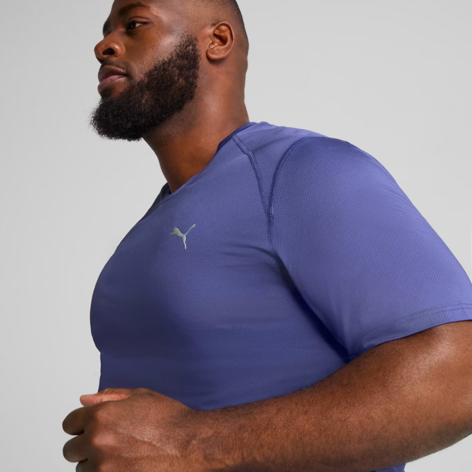 PUMA M RUN GRAPHIC MESH TEE 526631-46 Blue