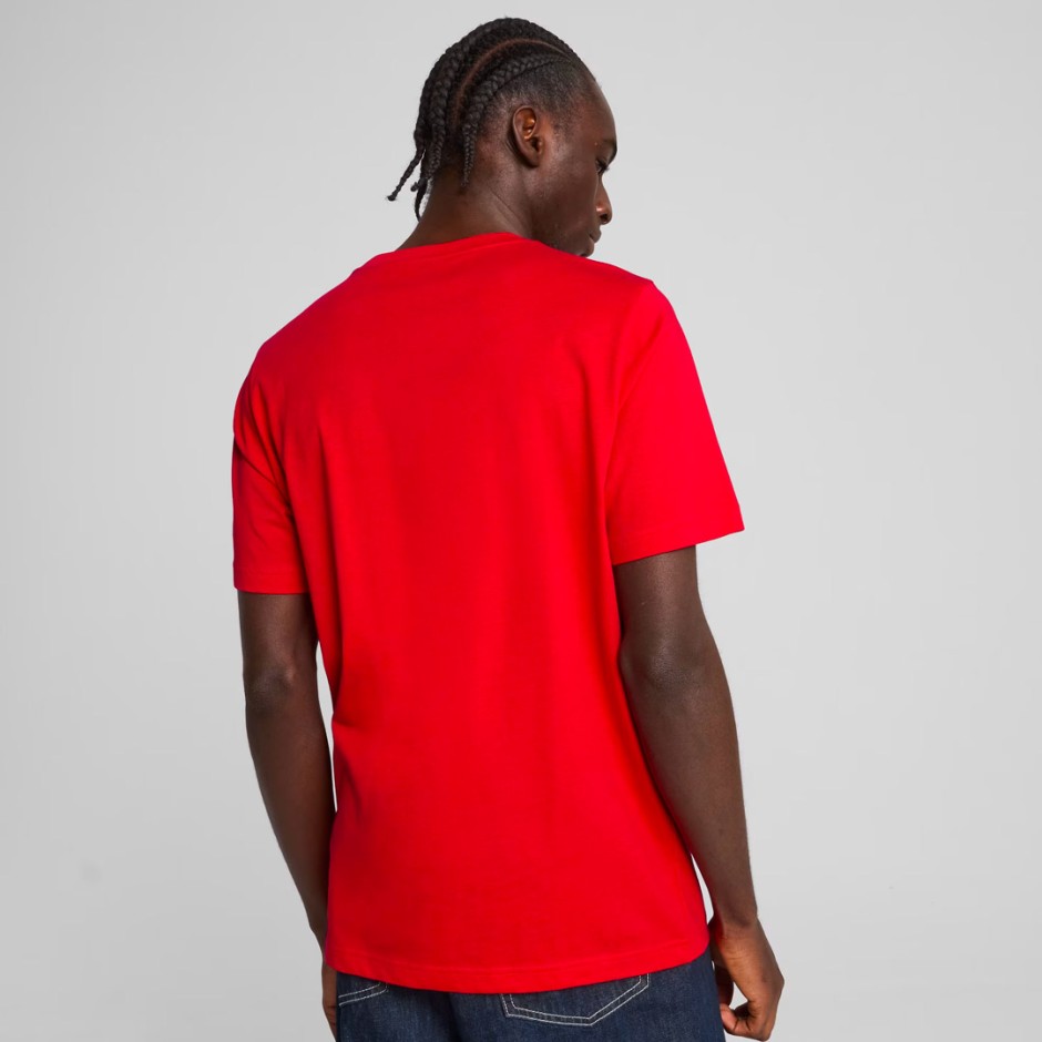 Ανδρική Κοντομάνικη Μπλούζα Κόκκινη - PUMA Essentials No. 1 Logo