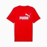 Ανδρική Κοντομάνικη Μπλούζα Κόκκινη - PUMA Essentials No. 1 Logo Εικόνα 2