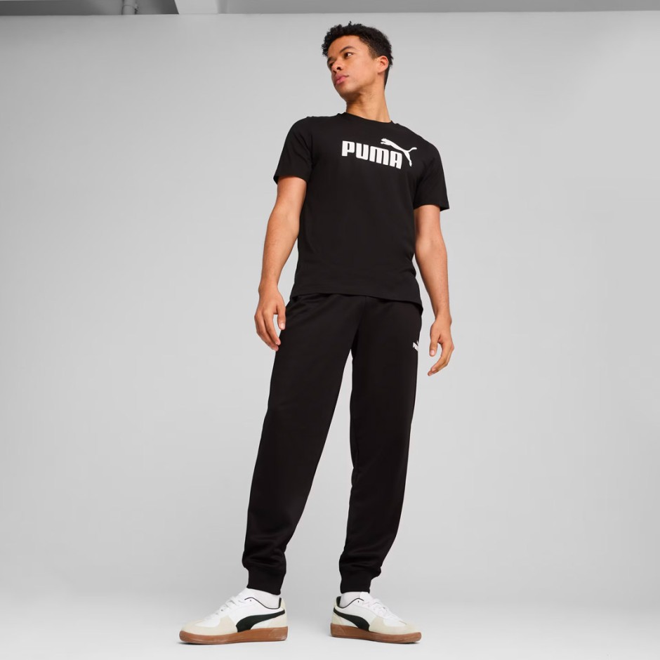Ανδρική Κοντομάνικη Μπλούζα Μαύρη - PUMA Essentials No. 1 Logo