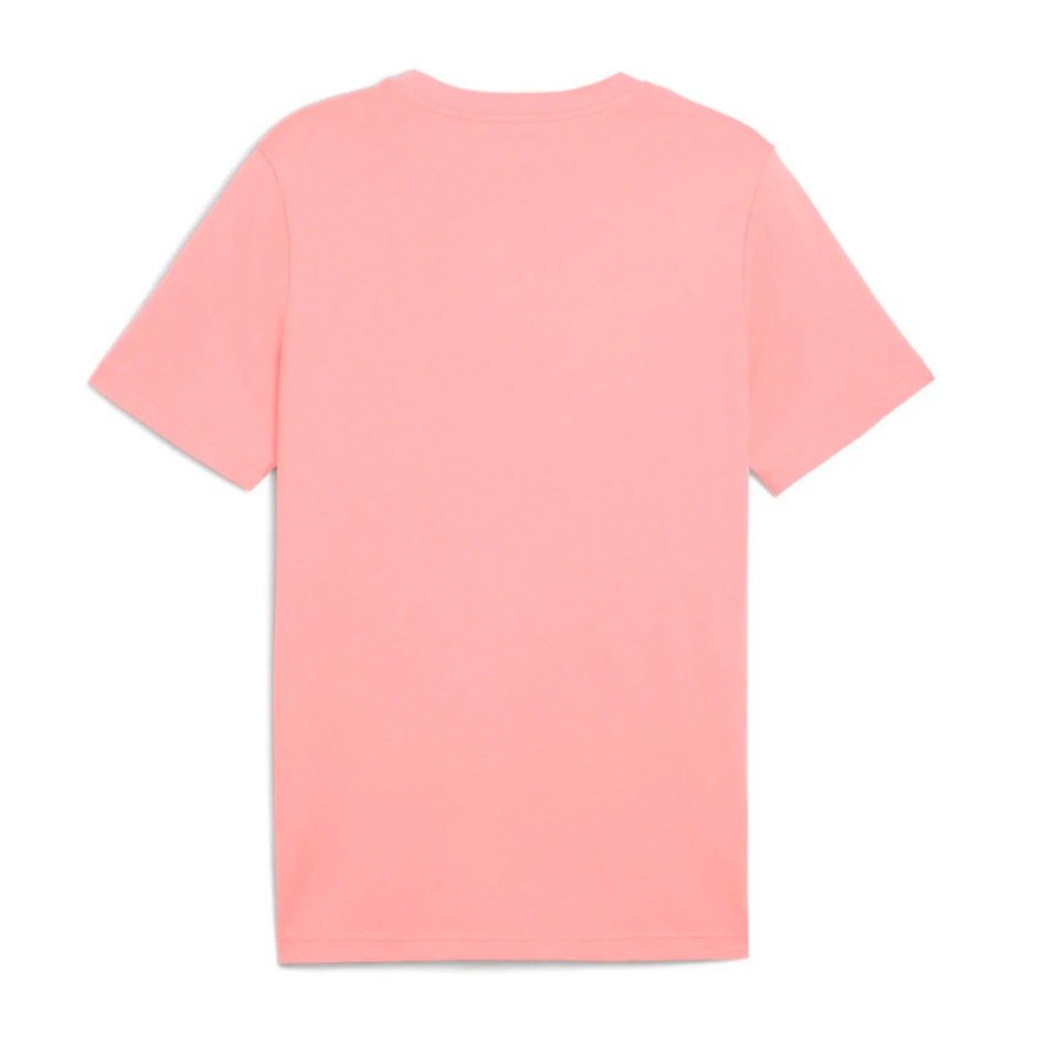 Ανδρική Κοντομάνικη Μπλούζα Ροζ - PUMA Essentials 2 Colour Small No. 1 Logo