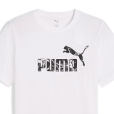 Ανδρική Κοντομάνικη Μπλούζα Λευκή - PUMA Graphics No. 1 Logo Εικόνα 1