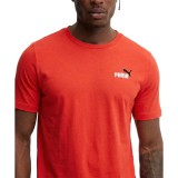 Ανδρική Κοντομάνικη Μπλούζα Κόκκινη - PUMA Essentials 2 Colour Small No. 1 Logo Εικόνα 1