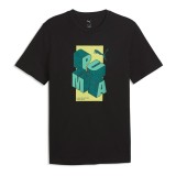 Men's T-Shirt Black - PUMA Graphic Image 1