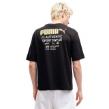 Ανδρική Κοντομάνικη Μπλούζα Μαύρη - PUMA Graphics Boxy Utility Εικόνα 0