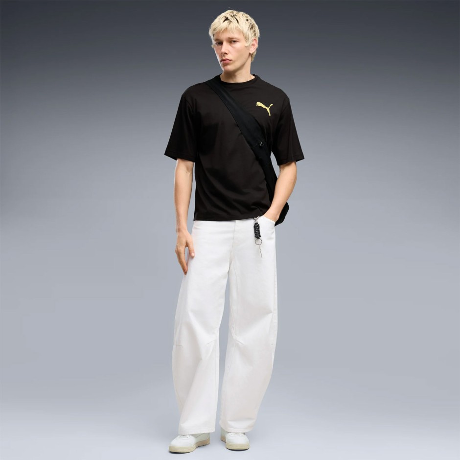 Ανδρική Κοντομάνικη Μπλούζα Μαύρη - PUMA Graphics Boxy Utility