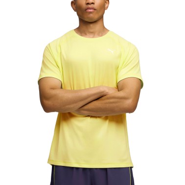 Men's Running T-Shirt Yellow - PUMA Run Velocity