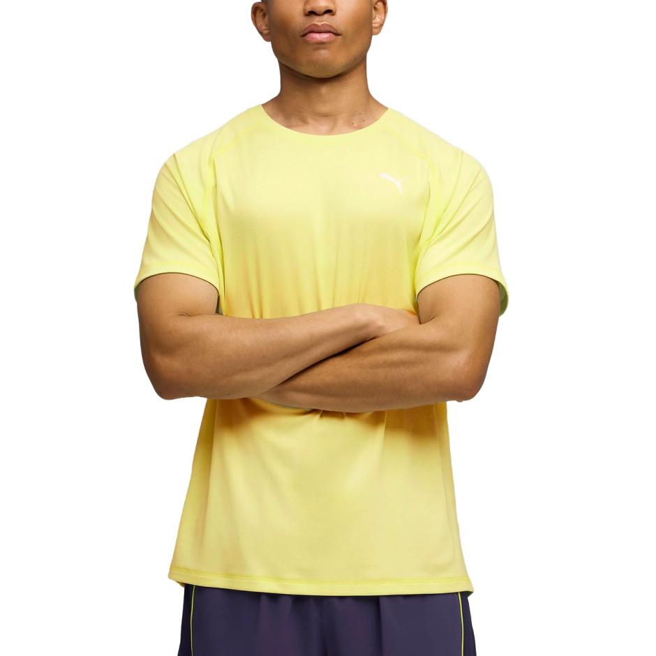 Men's Running T-Shirt Yellow - PUMA Run Velocity
