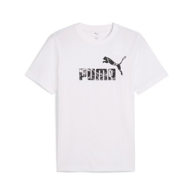 Ανδρική Κοντομάνικη Μπλούζα Λευκή - PUMA Graphics No. 1 Logo