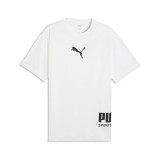 PUMA SPORT RELAXED GRAPHIC TEE 692169-02 White Image 