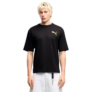 Ανδρική Κοντομάνικη Μπλούζα Μαύρη - PUMA Graphics Boxy Utility