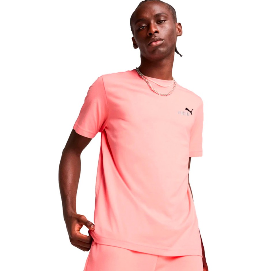 PUMA ESS 2 COLOR SMALL NO. 1 LOGO TEE 684717-18 Pink