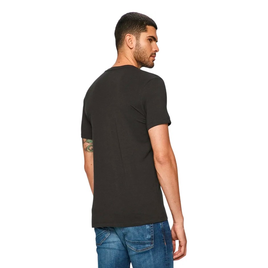 LEVI'S MEN SOLID CREW 2P 37152-0022-JET BLACK Μαύρο