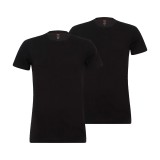 Ανδρικές Φανέλες Μαύρες - Levi's Solid 2P Εικόνα 