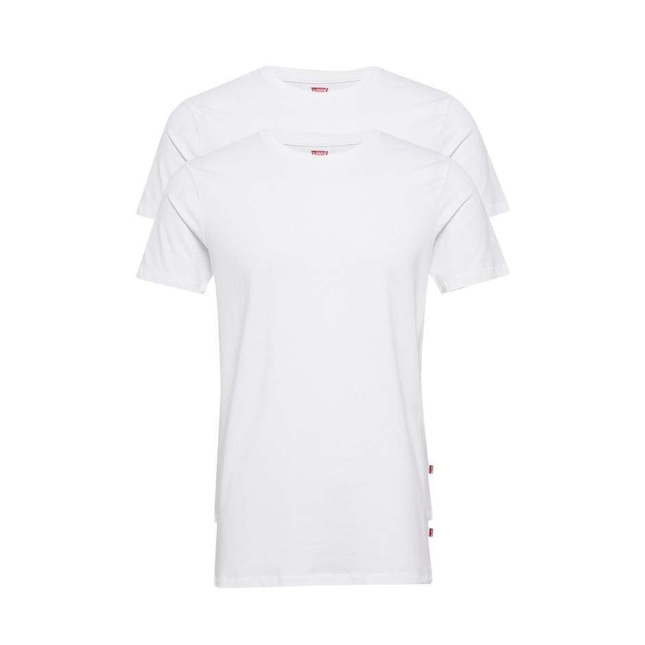 LEVI'S MEN SOLID CREW 2P 37152-0021-WHITE Λευκό