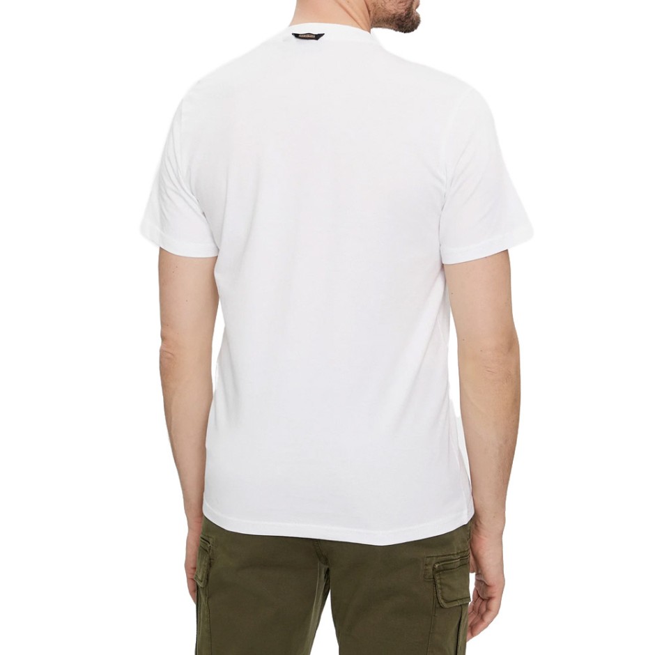 Napapijri S-Canada Λευκό - Ανδρική Κοντομάνικη Μπλούζα