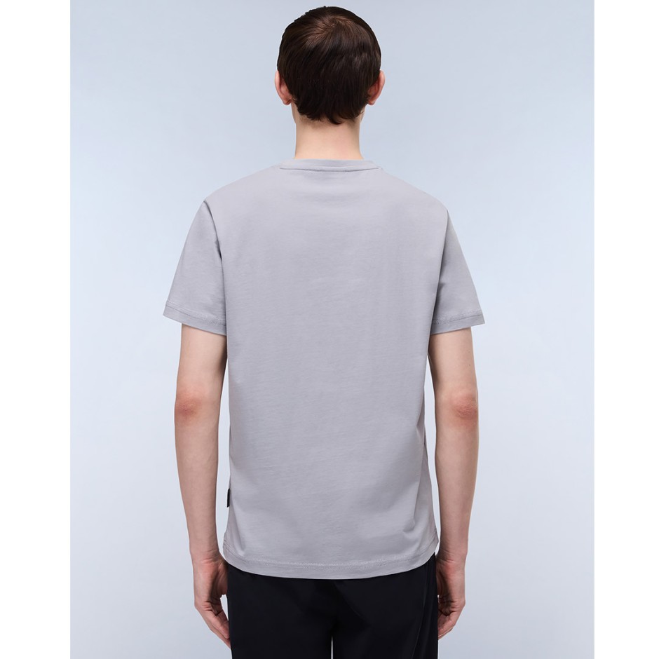 Ανδρική Κοντομάνικη Μπλούζα Γκρι - Napapijri S-Kasba