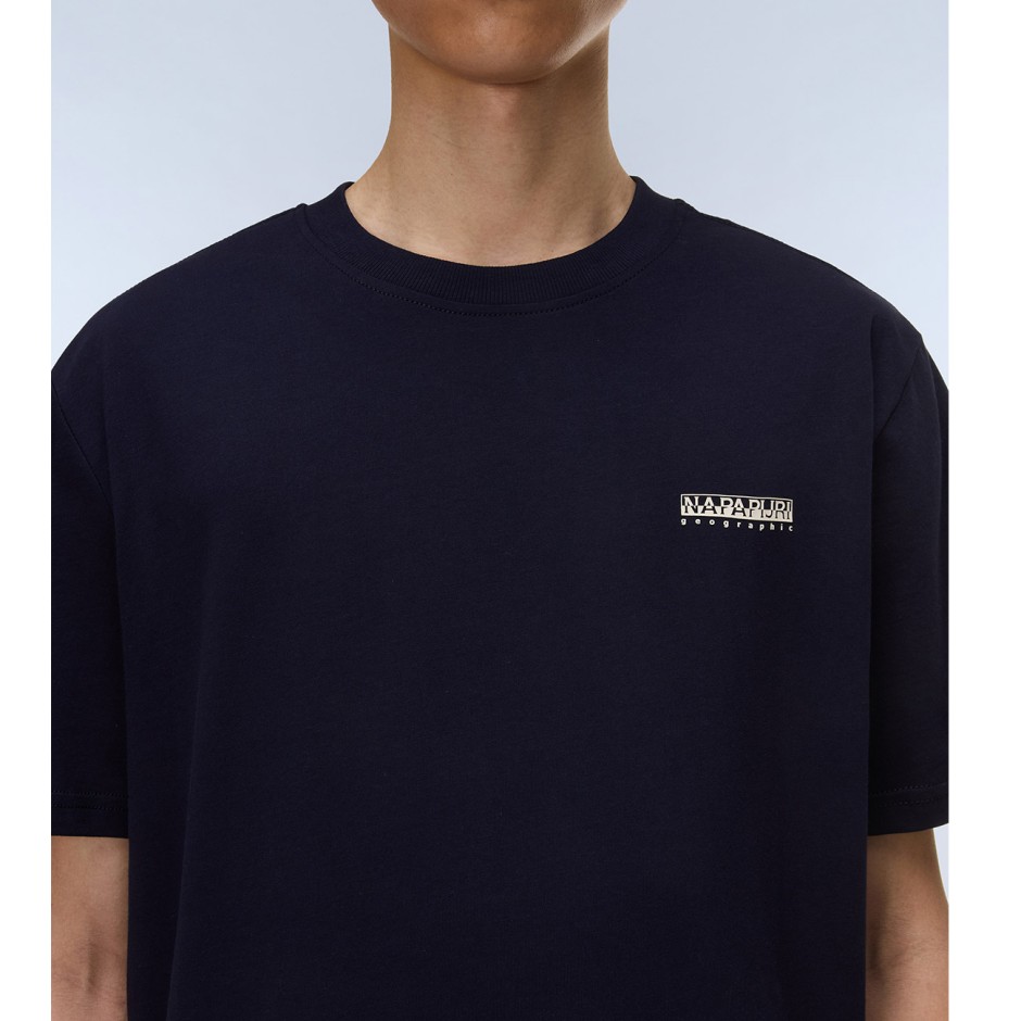 Ανδρική Κοντομάνικη Μπλούζα Μπλε - Napapijri S-Small Box