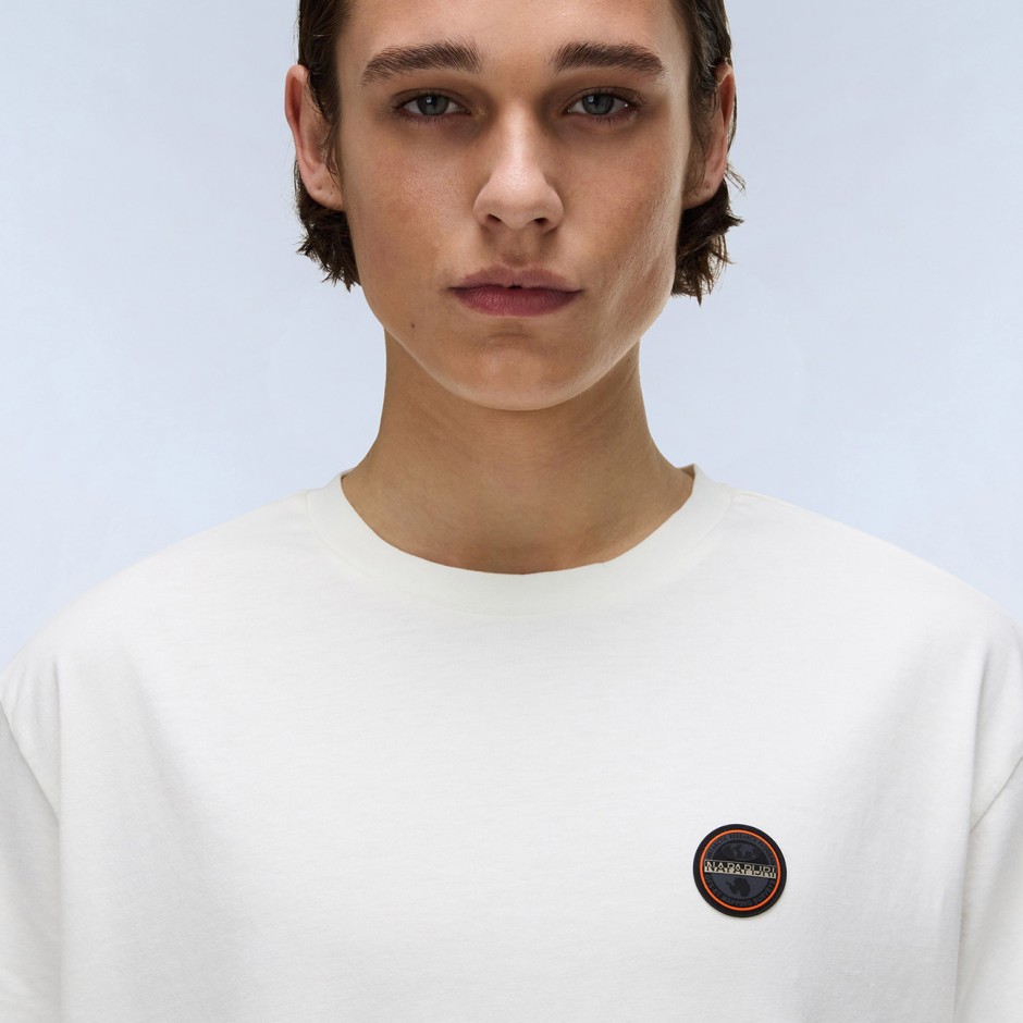 NAPAPIJRI S-BADGE SS 1 NP0A8949206-206 White