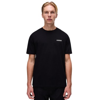 Ανδρική Κοντομάνικη Μπλούζα Μαύρη - Napapijri S-Guide
