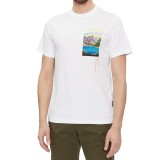 Napapijri S-Canada Λευκό - Ανδρική Κοντομάνικη Μπλούζα Εικόνα 