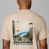 Ανδρική Κοντομάνικη Μπλούζα Μπεζ - Columbia CSC Outdoor Back Graphic Εικόνα 2