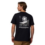 Ανδρική Κοντομάνικη Μπλούζα Μαύρη - Columbia CSC Outdoor Back Graphic Εικόνα 0