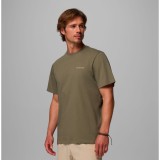 Men's T-Shirt Κhaki - Columbia CSC Logo Back Image 1