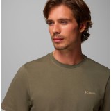 Men's T-Shirt Κhaki - Columbia CSC Logo Back Image 2