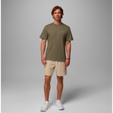 Men's T-Shirt Κhaki - Columbia CSC Logo Back Image 4