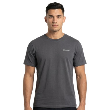 Ανδρική Κοντομάνικη Μπλούζα Ανθρακί - Columbia CSC Outdoor Back Graphic