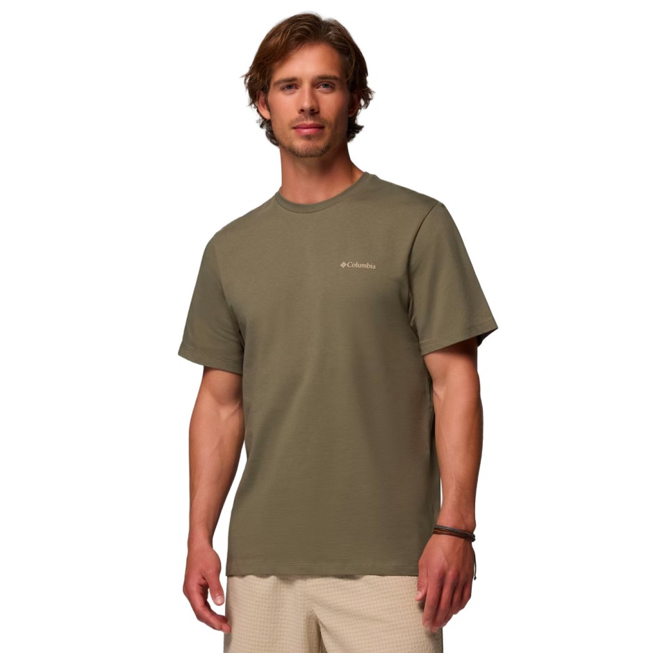 Men's T-Shirt Κhaki - Columbia CSC Logo Back