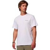 Men's T-Shirt White - Columbia CSC Logo Back Image 
