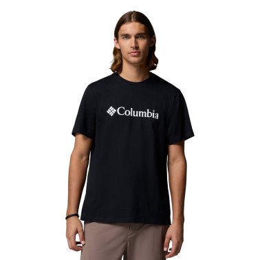 Ανδρική Κοντομάνικη Μπλούζα Μαύρη - Columbia CSC Basic Logo