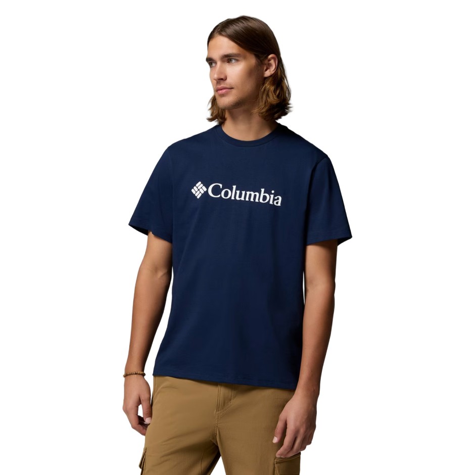 Ανδρική Κοντομάνικη Μπλούζα Μπλε - Columbia CSC Basic Logo