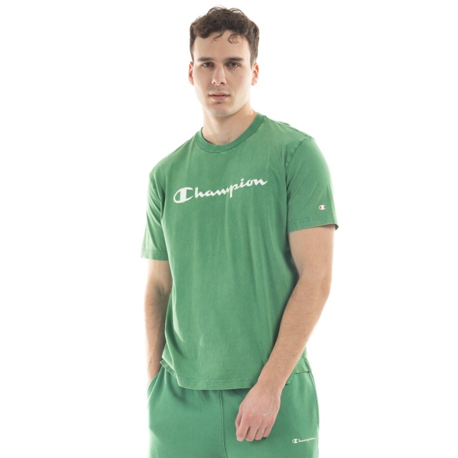 CHAMPION CREWNECK T-SHIRT 218604-GS011 Pine