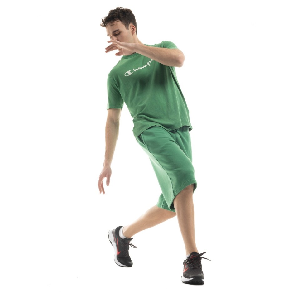 CHAMPION CREWNECK T-SHIRT 218604-GS011 Pine