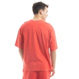 CHAMPION CREWNECK T-SHIRT 218605-RS005 Red Image 0